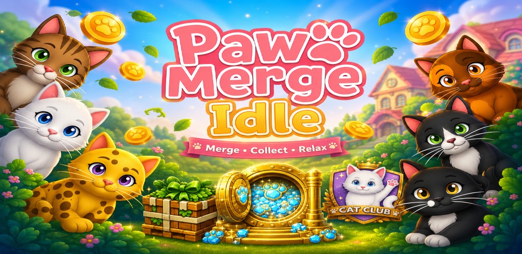 Paw Merge Idle feature graphic